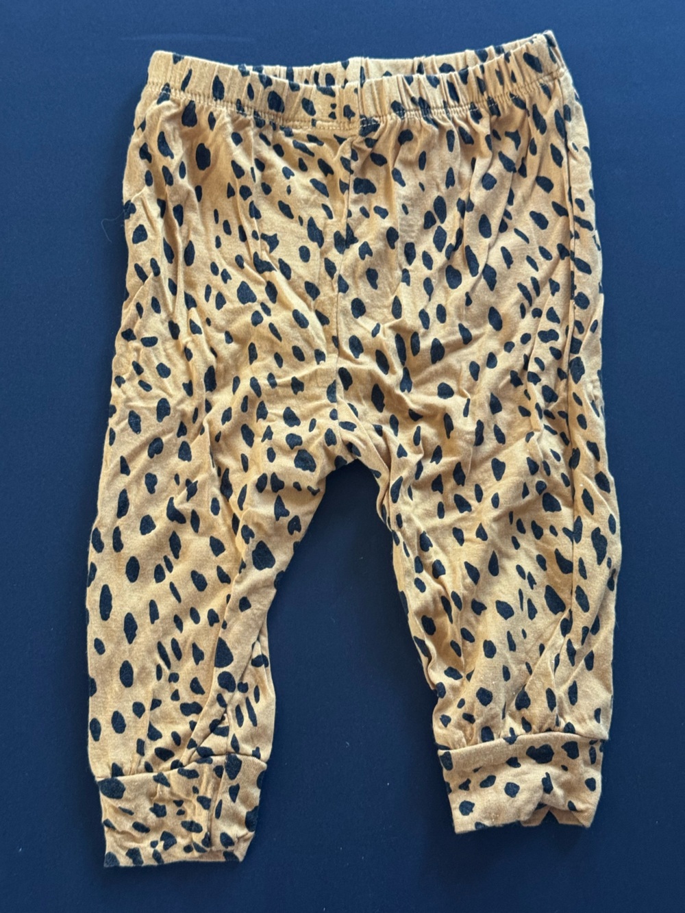 Kyte BABY Gold and Black Spot Print Leggings